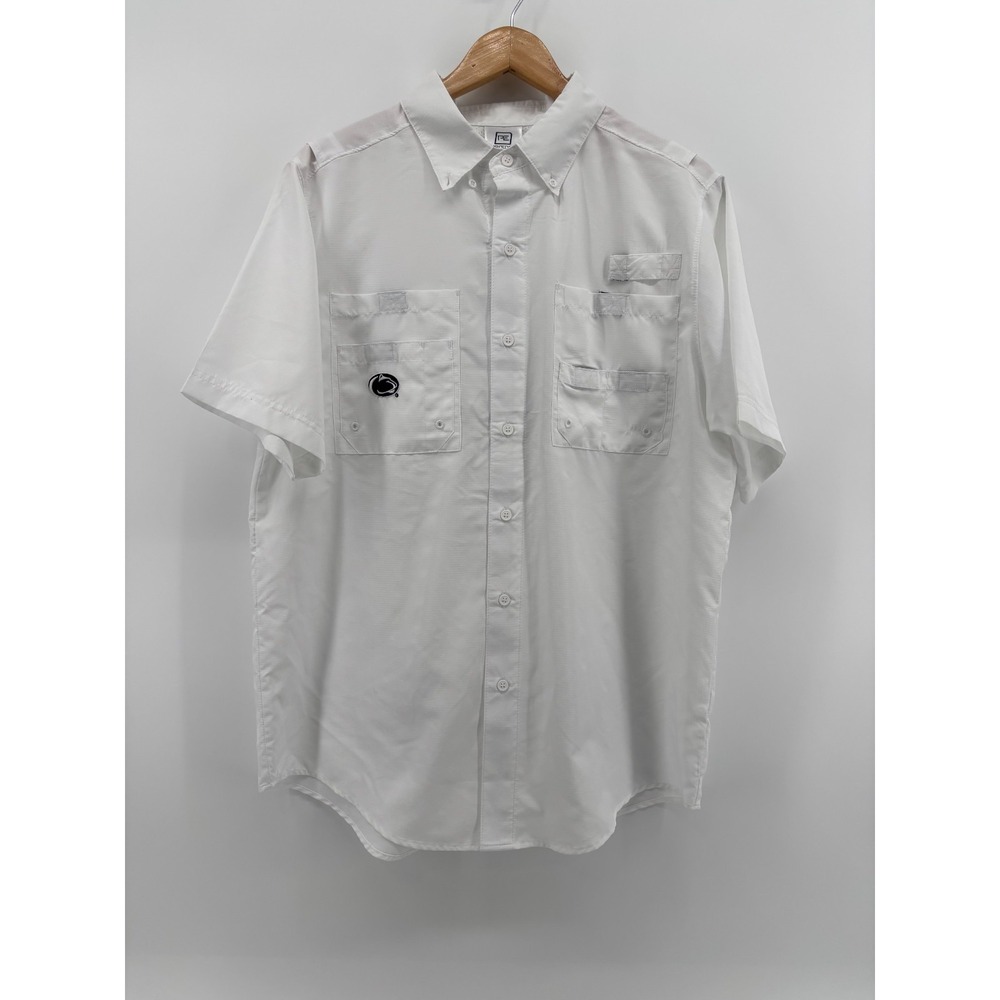 Penn State Nittany Lions ProEdge Knights Apparel Fishing Shirt Mens White Medium